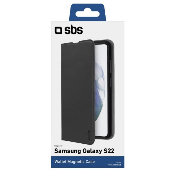 Tok SBS Book Wallet Lite for Samsung Galaxy S22, fekete