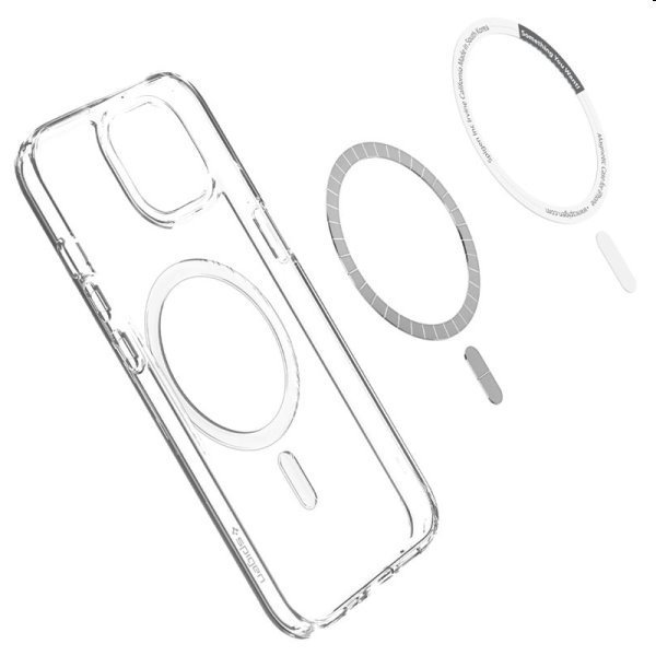 Tok Spigen Crystal Hybrid Mag for Apple iPhone 13, fekete