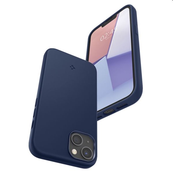 Tok Spigen Silicone Fit for Apple iPhone 13, kék