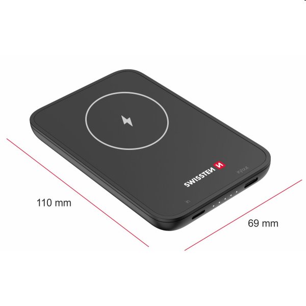 Swissten Powerbank for iPhone 12, 12 Pro, 12 Pro Max, 13, 13 Mini, 13 Pro Max, 5000mAh