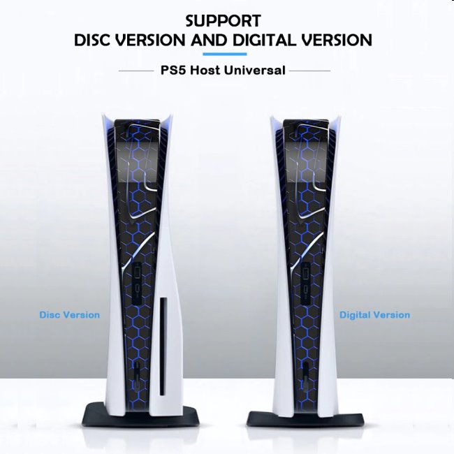 Dekoratív burkolat iPega P5018A PlayStation 5 számára, kék
