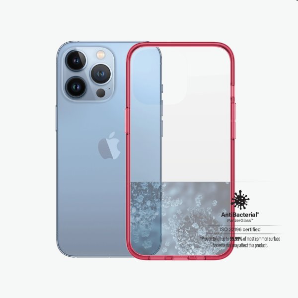 PanzerGlass ClearCaseColor AB tok Apple iPhone 13 Pro számára, rózsaszín