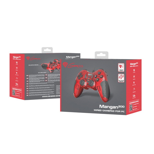 Genesis Mangan 200 Gamer vezérlő PC-hez Genesis Mangan 200 Gamer vezérlő PC-hez
