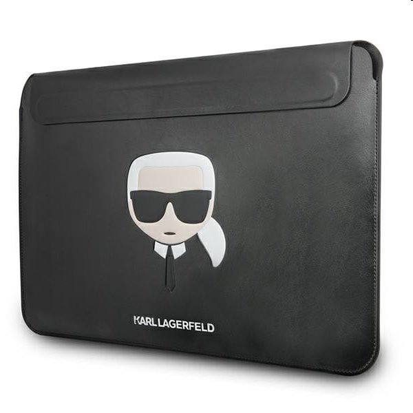 Karl Lagerfeld Head Embossed Computer Sleeve 13/14", fekete