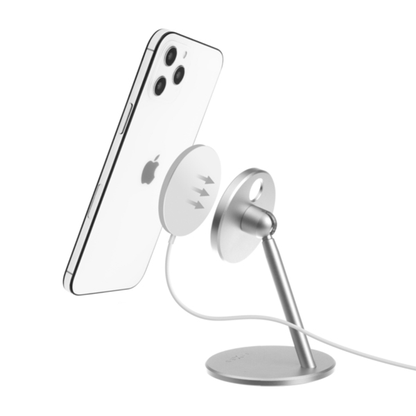 FIXED MagFrame Alumínium állvány Magsafe töltőhöz, ezüst FIXED MagFrame Alumínium állvány Magsafe töltőhöz, ezüst