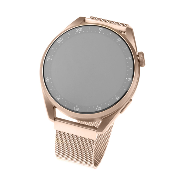 FIXED Mesh Rozsdamentes szíj for Smart Watch 20 mm, arany-rózsaszín