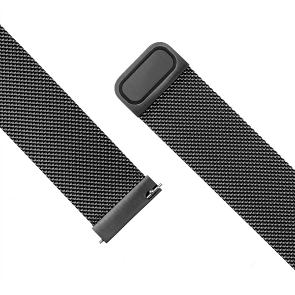 FIXED Mesh Rozsdamentes szíj for Smart Watch 22 mm, fekete