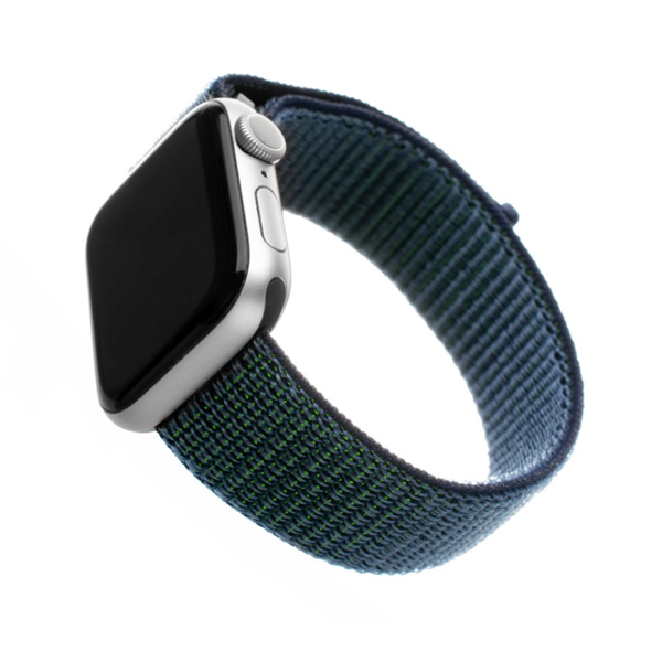 FIXED Nylon szíj for Apple Watch 38/ 40/ 41 mm, sötétkék