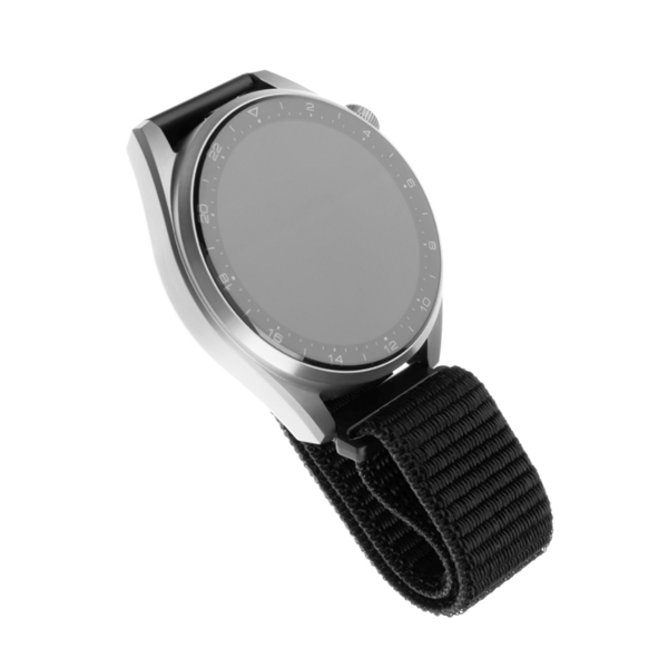 FIXED Nylon szíj for Smart Watch 22 mm, fekete