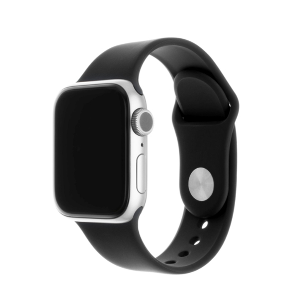 FIXED Szilikonszíj készlet for Apple Watch 38/40/41 mm, fekete