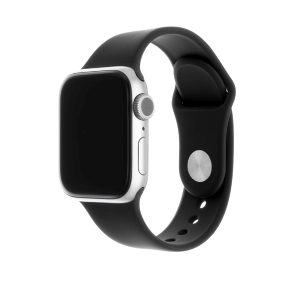 FIXED Szilikonszíj készlet for Apple Watch 42/44/45 mm, fekete