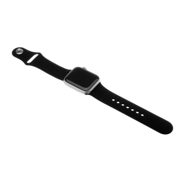 FIXED Szilikonszíj készlet for Apple Watch 42/44/45 mm, fekete