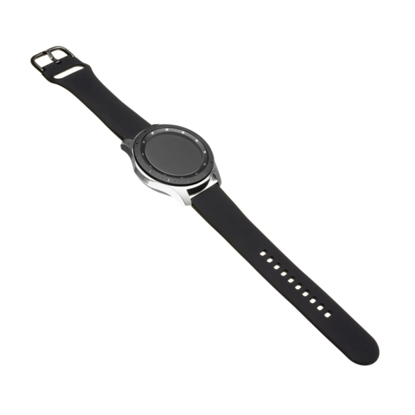 FIXED Szilikon szíj 20 mm szélességgel for smartwatch, fekete