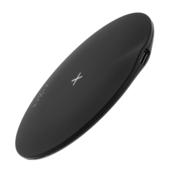 FIXED SlimPad Pad a telefon vezeték nélküli gyors töltéséhez, 15 W, fekete