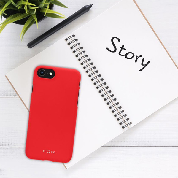 FIXED Story Hátlapi gumírozott tok for Apple iPhone 13 Pro, piros