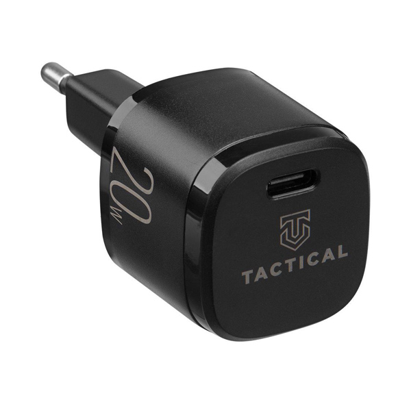 Utazótöltő Tactical Base Plug Mini 20 W, fekete