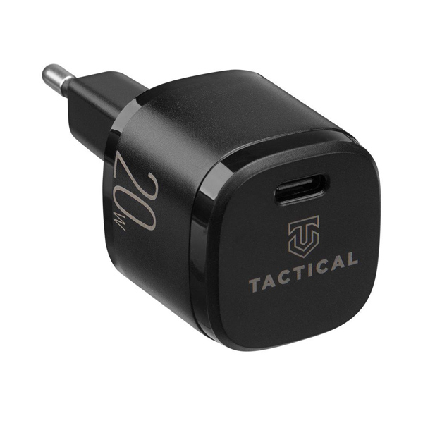 Utazótöltő Tactical Base Plug Mini 20 W, fekete Utazótöltő Tactical Base Plug Mini 20 W, fekete