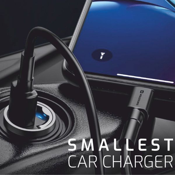 CL Adapter Swissten Power Delivery USB-C + Super Charge 3.0 30 W, fekete CL Adapter Swissten Power Delivery USB-C + Super Charge 3.0 30 W, fekete