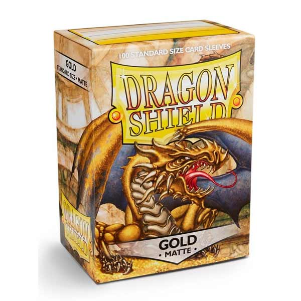 Védőtokok kártyákhoz Dragon Shield Standard (100 darab) Matte Gold