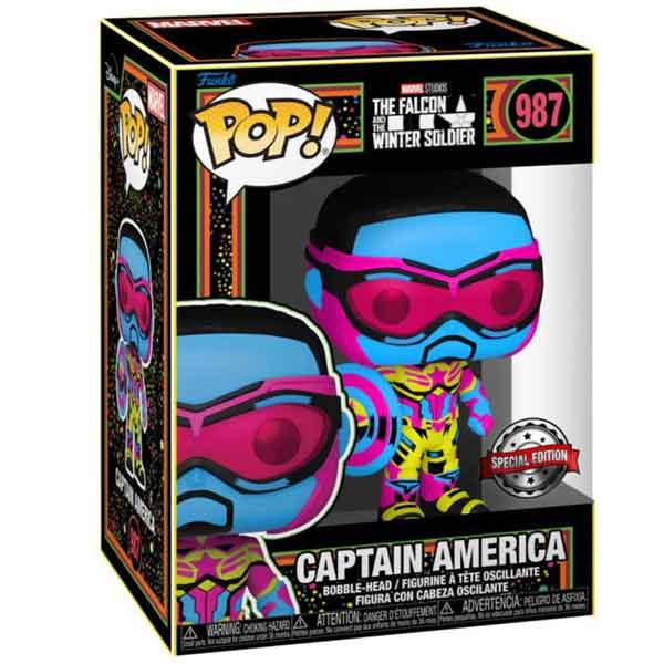 POP! Marvel: Captain America Backlight (The Falcon and The Winter Soldier) Special Edition