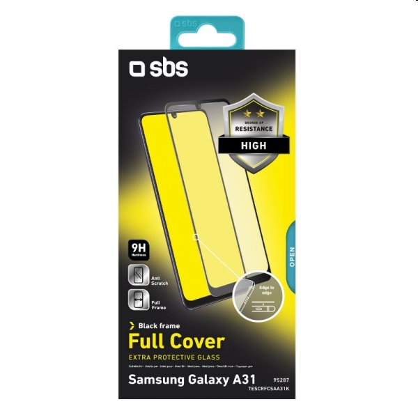 Edzett üveg SBS Full Cover for Samsung Galaxy A31/A32, black