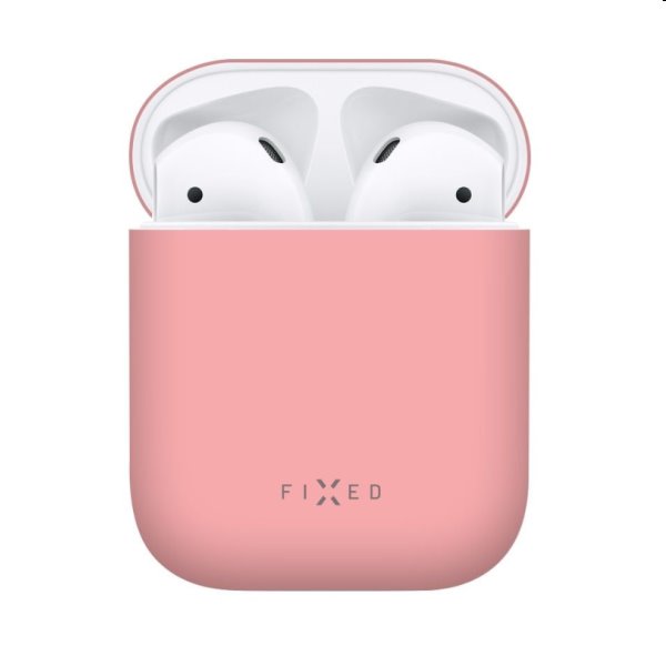 FIXED Silky Szilikon tok for Apple AirPods 1/2, rózsaszín
