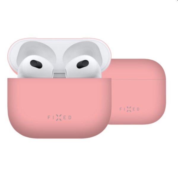 FIXED Silky Szilikon tok for Apple AirPods 3, rózsaszín