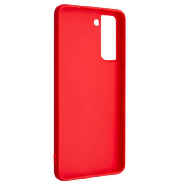 FIXED Story gumírozott Hátlapi tok for Samsung Galaxy S21, piros