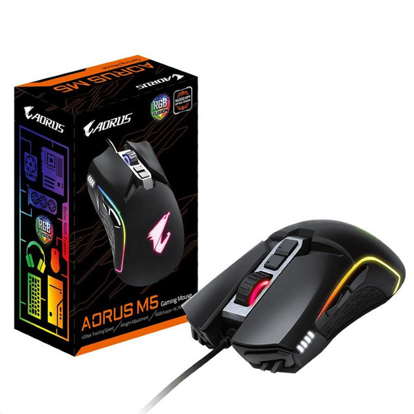 Gigabyte GM-AORUS M5 Játékos Egér Gigabyte GM-AORUS M5 Játékos Egér