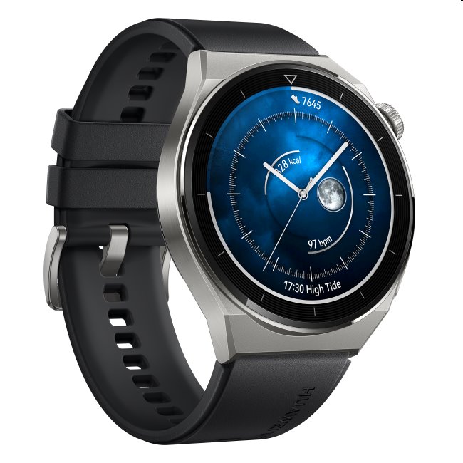 Huawei Watch GT3 Pro 46 mm okosóra, fekete