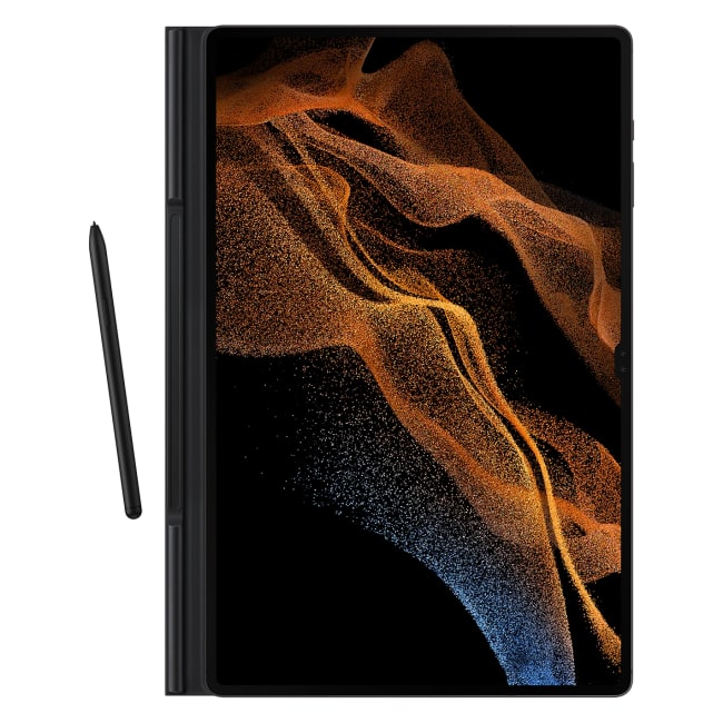 Book Cover tok Samsung Galaxy Tab S8 Ultra számára, Fekete
