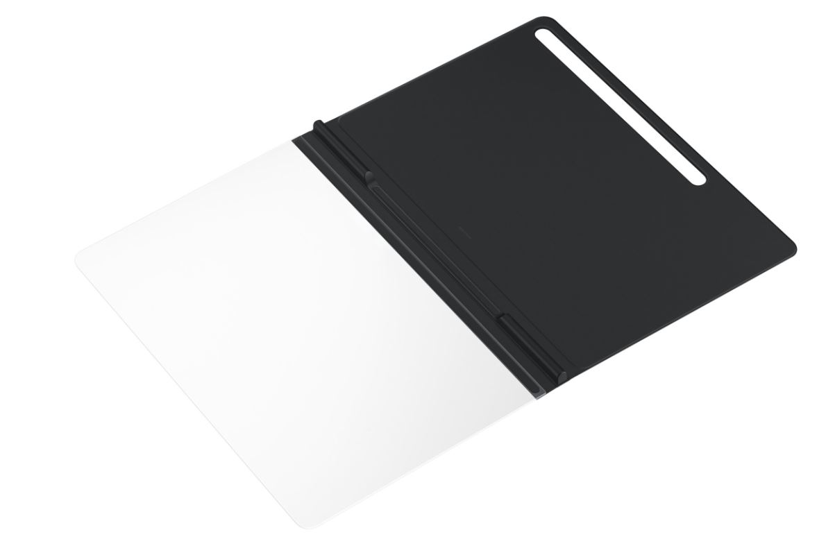 Note View Cover tok Samsung Galaxy Tab S8 Plus számára, Fekete