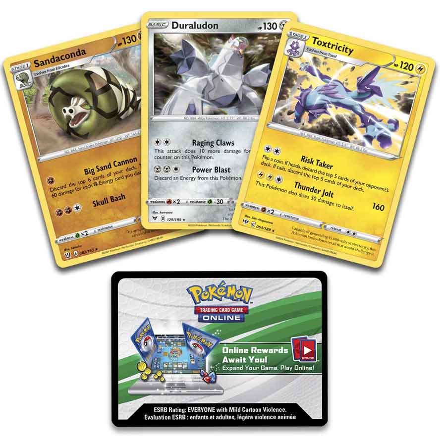 Kártyajáték Pokémon TCG Knock Out Collection Toxtricity, Duraludon, Sandaconda (Pokémon)