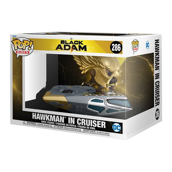 POP! Rides: Hawkman in Cruiser, Fekete Adam (DC) figura