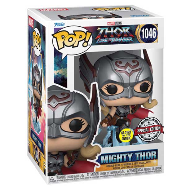 POP! Thor Love and Thunder: Mighty Thor (Marvel) Special Kiadás (Glows in the Dark)