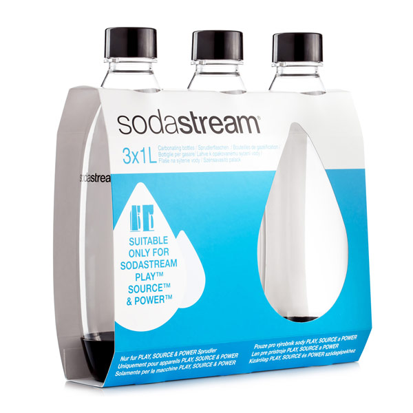 SodaStream Palack fuse TriPack 1l, fekete