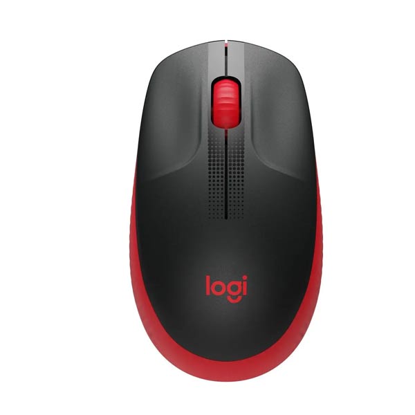 Logitech M190 Full-size vezeték nélküli egér, piros