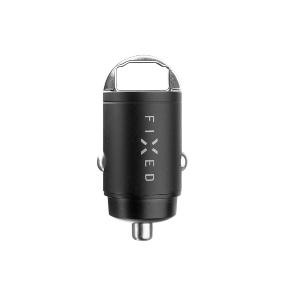 FIXED Autós töltő USB-C és USB-A, PD, QC 3.0, 30 W, fekete