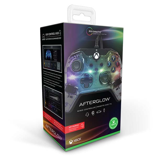 Vezetékes vezérlő PDP Afterglow for Xbox Series, Prismatic