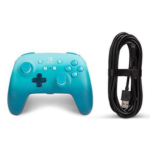 Vezetékes vezérlő PowerA Enhanced Nintendo Switch számára, Fantasy Fade Blue