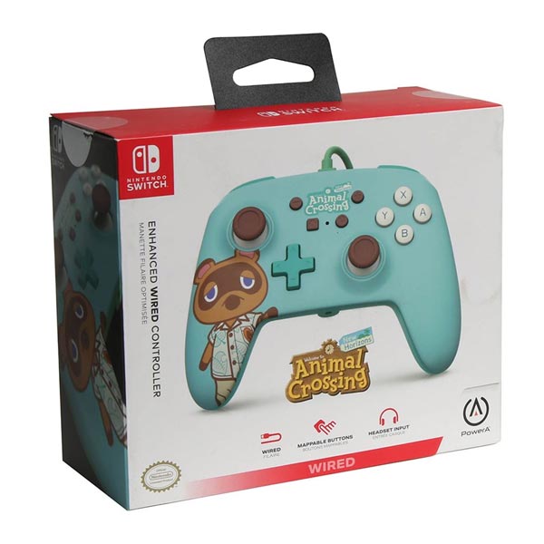Vezetékes vezérlő PowerA Enhanced Nintendo Switch számára, Tom Nook Vezetékes vezérlő PowerA Enhanced Nintendo Switch számára, Tom Nook