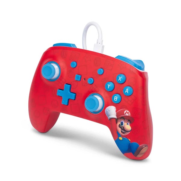 Vezetékes vezérlő PowerA Enhanced Nintendo Switch számára, Woo-Hoo! Mario
