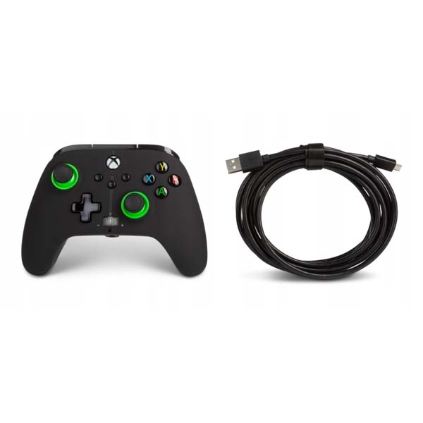 Vezetékes vezérlő PowerA Enhanced Xbox Series számára, Hint of Colour Green