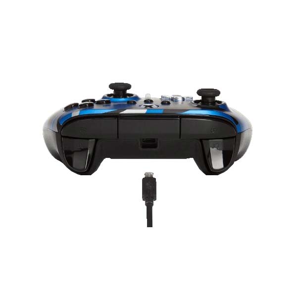 Vezetékes vezérlő PowerA Enhanced Xbox Series számára, Metallic Blue Camo