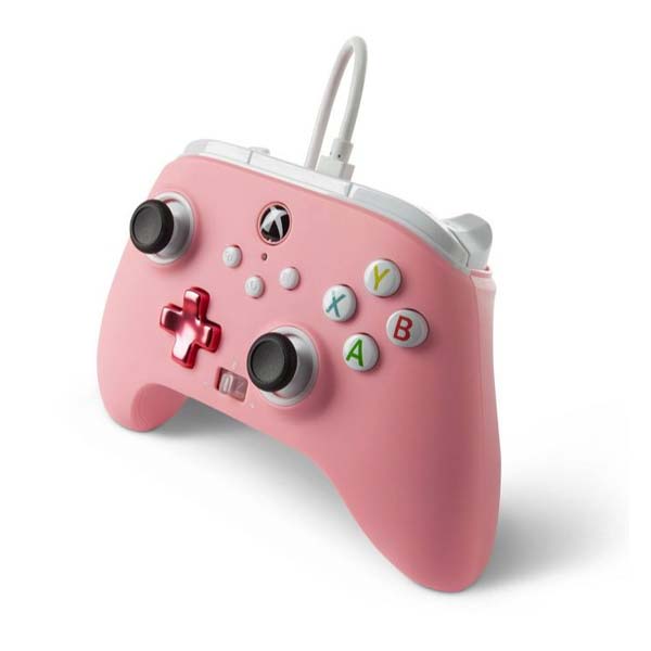Vezetékes vezérlő PowerA Enhanced Xbox Series számára, Pink Inline Vezetékes vezérlő PowerA Enhanced Xbox Series számára, Pink Inline