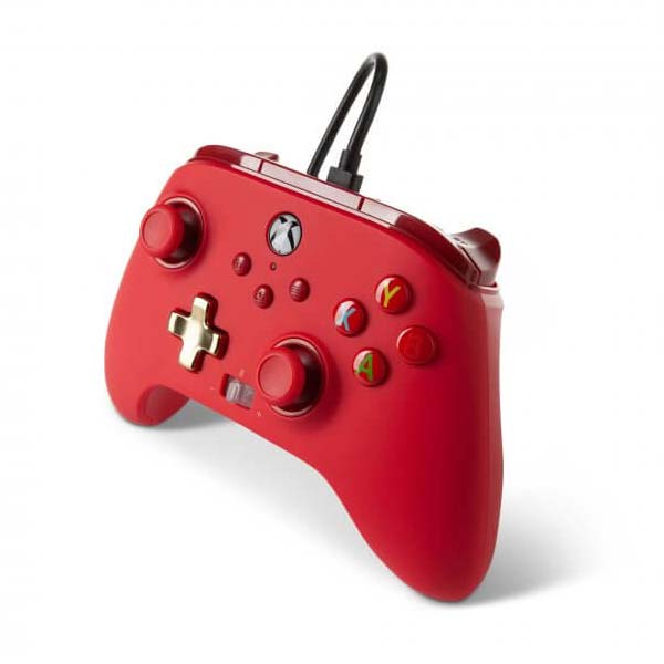 Vezetékes vezérlő PowerA Enhanced for Xbox Series, Red Inline