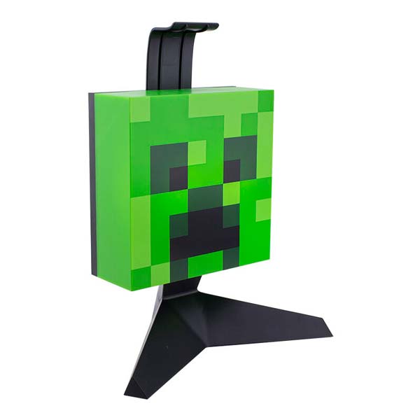 Creeper fülhallgatóállvány LED világító funkcióval (Minecraft)