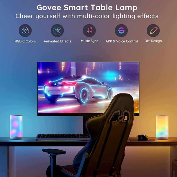 Govee Aura SMART RGBIC Asztali lámpa