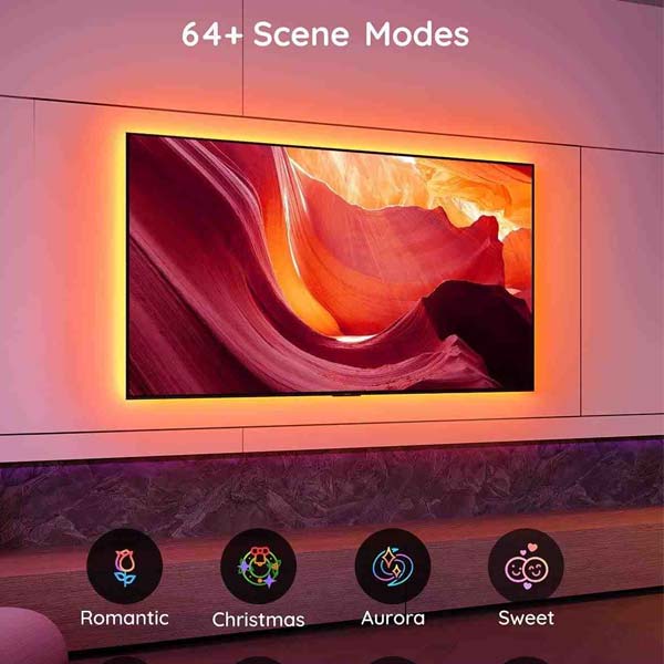 Govee TV 46-60" OKOS LED RGB háttérvilágítás + vezérlő