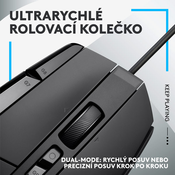 Gamer egér Logitech G502 X, fekete